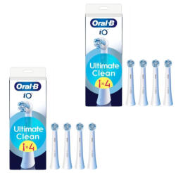 Oral-B iO Ultimate Clean elektromos fogkefe pótfej, fehér (8 db)
