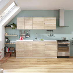 Tempo Felsőszekrény Polccal, Fehér, Line