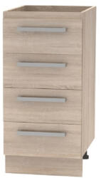 Tempo Alsószekrény 4 Fiókos, Tölgy Sonoma, Nova Plus NOPL-055-0S