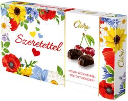 Clara meggy ízű desszer szeretettel felirattal 125g