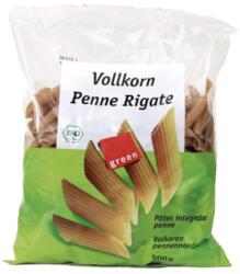 Bazar Bio Penne Bio din Grau Dur Integral, 500 g, Green Organics