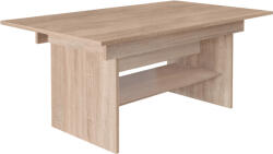 TEMPO KONDELA Kerekihúzható ÉtKerekező-/Dohányzóasztal, Sonoma Tölgy, 120/160x70 cm, LavKereko New