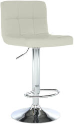 Tempo Bárszék, Bézs Műbőr/Króm, Kandy New