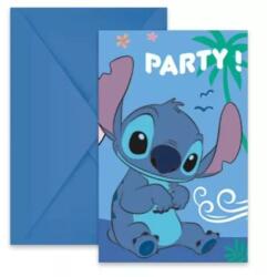 Procos Stitch: Invitație de petrecere cu plic - set de 6 bucăți (96917)