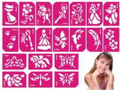 Tytoo Csillám tetoválás sablon szett sablon szett, lányoknak, 21 db-os, TY50105