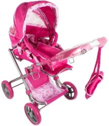 ReToys Mély táskás babakocsi /pink/ Ajánlott 3-6 éves korig lányoknak (47697)