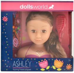 Dolls World Fésülhető babafej sok kiegészítővel, barna Ashley Ajánlott 3-10 éves korig lányoknak (10645)