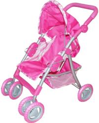 ReToys Babakocsi lábtartóval és kosárral - rózsaszín Ajánlott 3-6 éves korig lányoknak (47696)