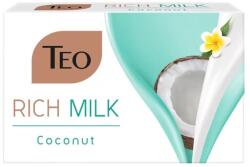 Teo Sapun Solid Teo Rich Milk Coconut, cu Lapte de Cocos, 90 g
