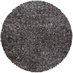 Ay Enjoy 4500 80x80 cm Taupe-Barna Shaggy Kör Szőnyeg