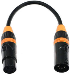 Fos technologies ltd Преходник DMX адаптор 3pin XLR female to 5pin XLR male FC-XLR-3F5M