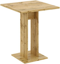 TEMPO KONDELA ÉtKerekezőasztal, Wotan Tölgy, 67, 5x67, 5 cm, Everet