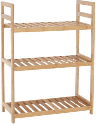 TEMPO KONDELA 3 Polcos Polcállvány, Természetes Bambusz, Fiore Typ 1