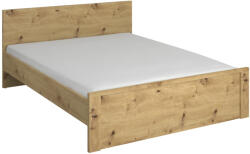 TEMPO KONDELA Ágy, 160x200, Artisan Tölgy, Airon - fizz