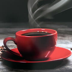  Konyhai hátfal, konyhapanel ütésálló és hőálló ABS anyagból, 295x60 cm - fotó minőségű, UV nyomtatott - Kávé (TP10025542)