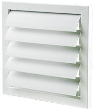Vents Gravitációs zsalu, fehér alap kivitel, fém (385/385mm) (1975)
