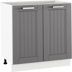 Tempo Alsó Szekrény, Sötétszürke/Fehér, Julia Typ 60