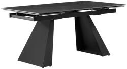 TEMPO KONDELA Kerekihúzható ÉtKerekezőasztal, Grafit/FeKerekete, 160-240, 5x90 cm, Salal