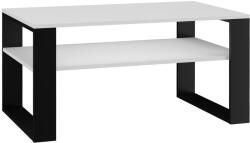 Nidilio 1P Dohányzóasztal - Fehér/Fekete