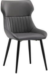 TEMPO KONDELA Étkezőszék, Sötétszürke/Fekete, Sagara