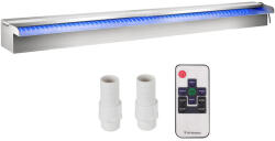 A V Pumps Rozsdamentes acél vízesés medencékhez és tavakhoz LED világítással - 90 x 11, 5 x 8 cm