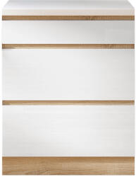 Tempo Alsószekrény Három Fiókkal D60, Fehér Magas Fényű HG, Line