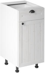 Tempo Alsószekrény Fiókkal D40S1, Fehér/Sosna Andersen, Provance