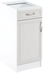 Tempo Alsószekrény D40S1, Balos, Fehér/Sosna Andersen, Sicilia