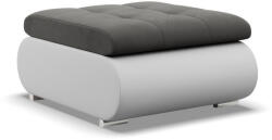 Greensite Tokio Puff, Bársony + Műbőr, Szürke - Fehér