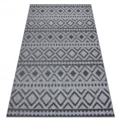 My carpet company kft My Carpet Company Sole D3852 Boho Gyémánt Lapos Szövött Szürke 80x150 cm Szőnyeg