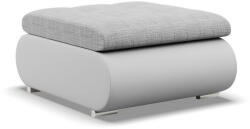 Greensite Tokio Puff, Fonott + Műbőr, Szürke - Fehér - fizz