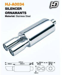  Rozsdamentes acél kipufogódob - KP-HJA0034