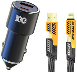  100W-os 4 az 1-ben gyorstöltő - USB/USB-C - 100W 5A 12-24V