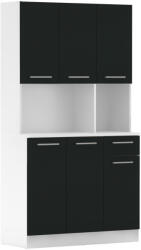 Tempo Hatajtós Szekrény, Fehér/Fekete, Pelion New