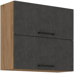 Tempo Felsőszekrény, Tölgy Lancelot/Szürke Matt, Vega 80 GU-72 2F