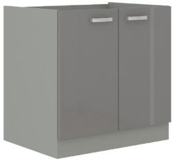 Tempo Alsó Mosogató Szekrény, Szürke Magas Fényezéssel, Prado 80 Zl 2F BB