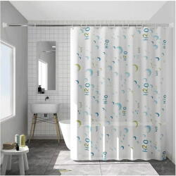 RPX-DUS Zuhanyfüggöny 70g / 180x200cm - Víz-mintás (46528r)