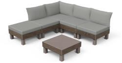 Keter Elements full kerti bútor szett dió-zöld (262541) - leziter