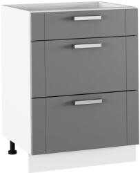 Tempo Alsó Szekrény, Sötétszürke/Fehér, Julia Typ 57