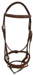 DASLÖ Fogószáras kantár rozsdamentes acél Daslö póni barna
