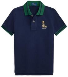 Ralph Lauren gyerek pamut hosszú ujjú felső - sötétkék 109-116