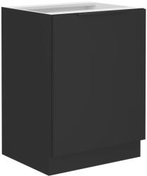 Tempo Alsó Szekrény, Fekete, Siber 60 D 1F BB