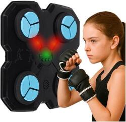  LED bokszfal, 4 ütőponttal, 2 kesztyűvel, pontszámolással, 29, 5 x 27, 5 cm