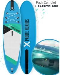 X Paddle Boards Elektromos Felfújható SUP deszka E-X1 305 x 82 x 15cm kék|zöld