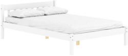 TEMPO KONDELA Ágy Ráccsal, Fehér, Fenyőfa, 140x200, Mavil - fizz