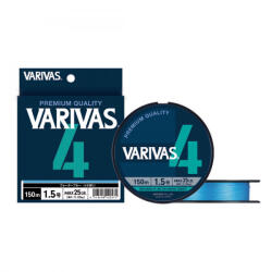 VARIVAS PE 4 BLUE EDITION 150m #0.6 0.128mm 10lb Water Blue (V120533) - koi-farm