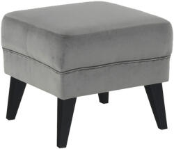 TEMPO KONDELA Puff, Világosszürke/Fekete, Rodeza - fizz