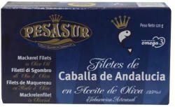 Pesasur makréla filé olívaolajban, dobozban 120g