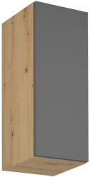Tempo Felső Szekrény, Artisan Tölgy/Szürke Matt, Univerzális, Langen G30