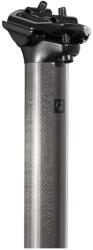 Bontrager Pro karbon nyeregcső, 31, 6x400 mm, két csavaros, egyenes fejjel, szürke